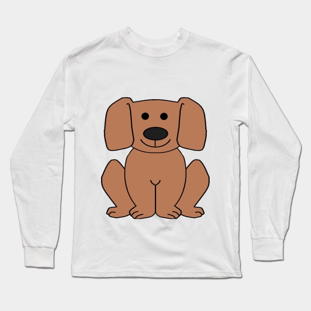 Cute Dog Long Sleeve T-Shirt by SivaSurya